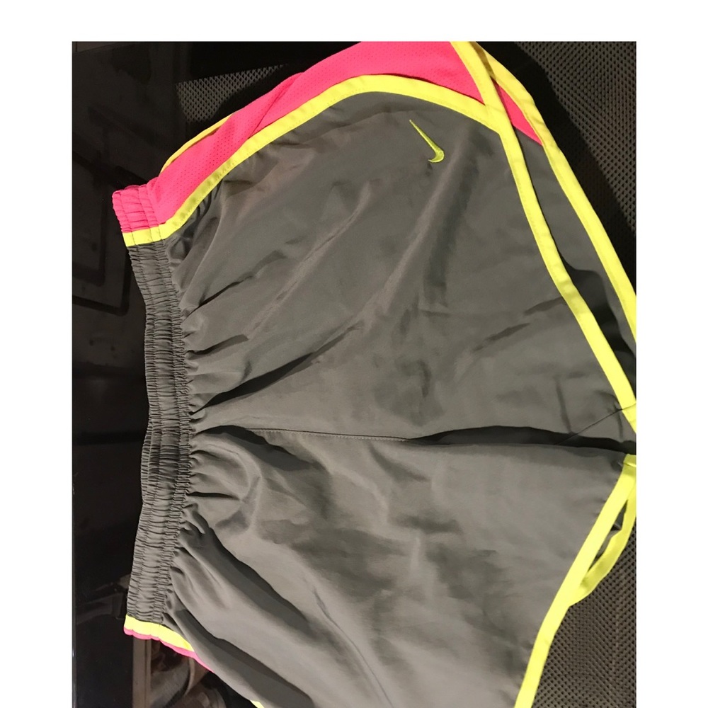 NIKE grey pink and yellow shorts